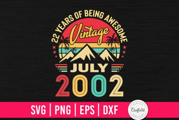 Download Vintage 2002 July 22th Birthday Gifts - 2002 Collection