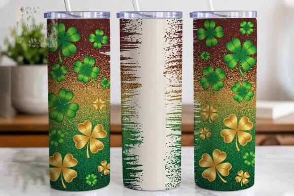 Download Lucky Clovers Glitter St Patrick's PNG - Clovers Collection