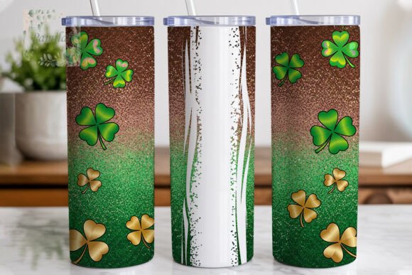 Download Lucky Clovers Glitter St Patrick's PNG - Clovers Collection