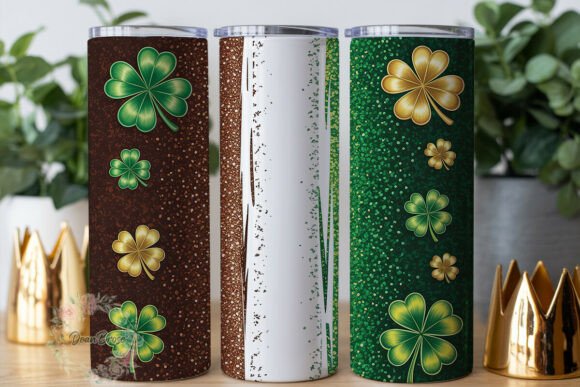 Download Lucky Clovers Glitter St Patrick's PNG - Clovers Collection