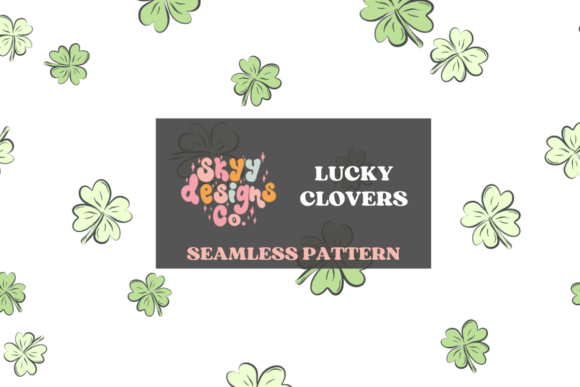 Download Lucky Clovers Seamless Pattern - Clovers Collection
