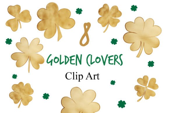 Download Golden Clovers Clipart - Clovers Collection