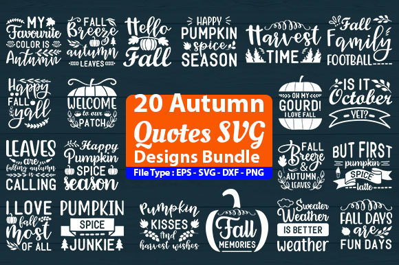 Download Autumn Quotes SVG Design Bundle - Premium Resources